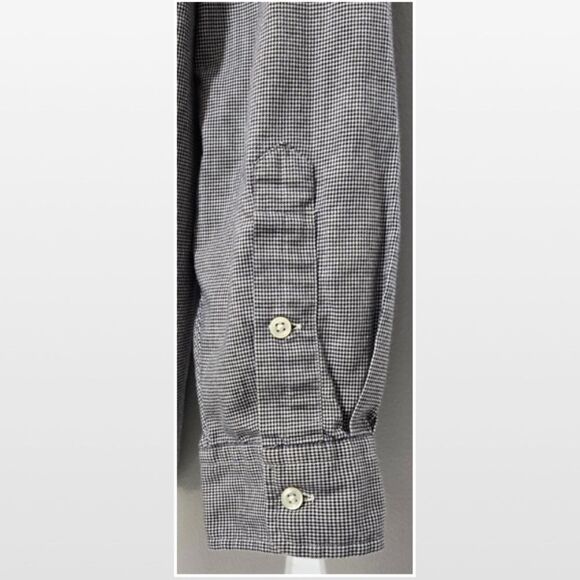 Ralph Lauren Shirt Mens 2XLT Long Sleeve Blue White Plaid Houndstooth Button - Picture 11 of 15